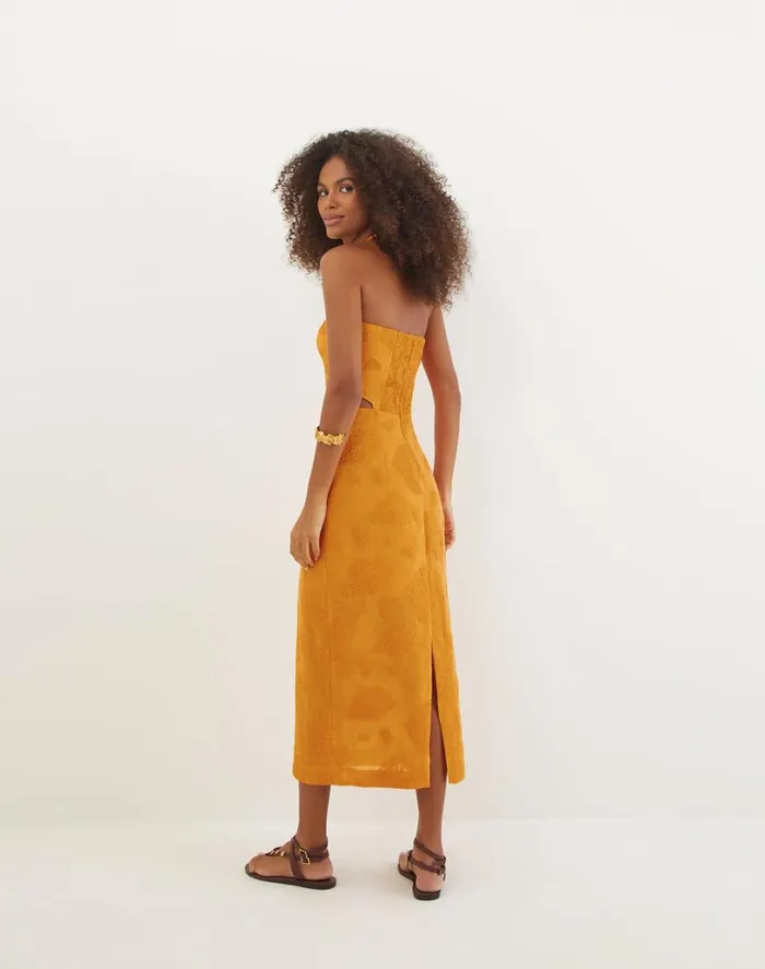 Dresses Women ViX Paula Hermanny Jordana Midi Dress 8211 Sunset