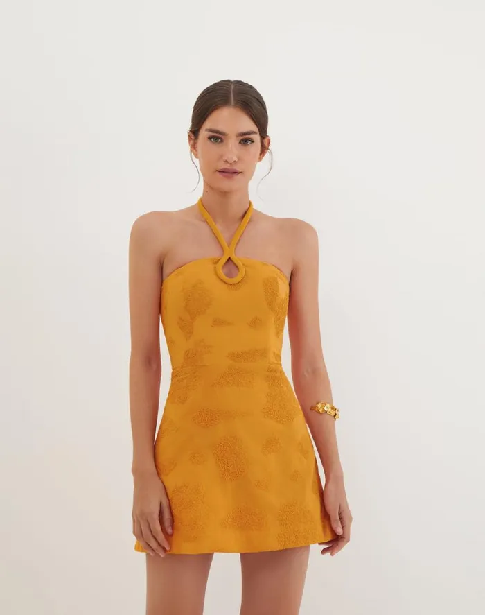 Dresses Women ViX Paula Hermanny Jordana Short Dress 8211 Sunset