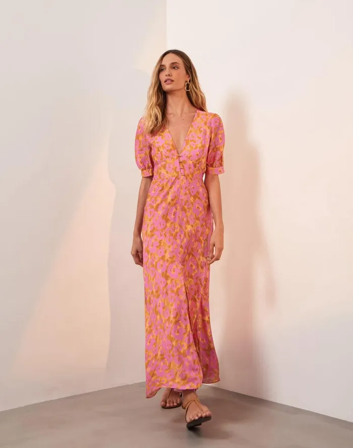 Dresses Women ViX Paula Hermanny Lorelay Detail Midi Dress 8211 Mosqueta