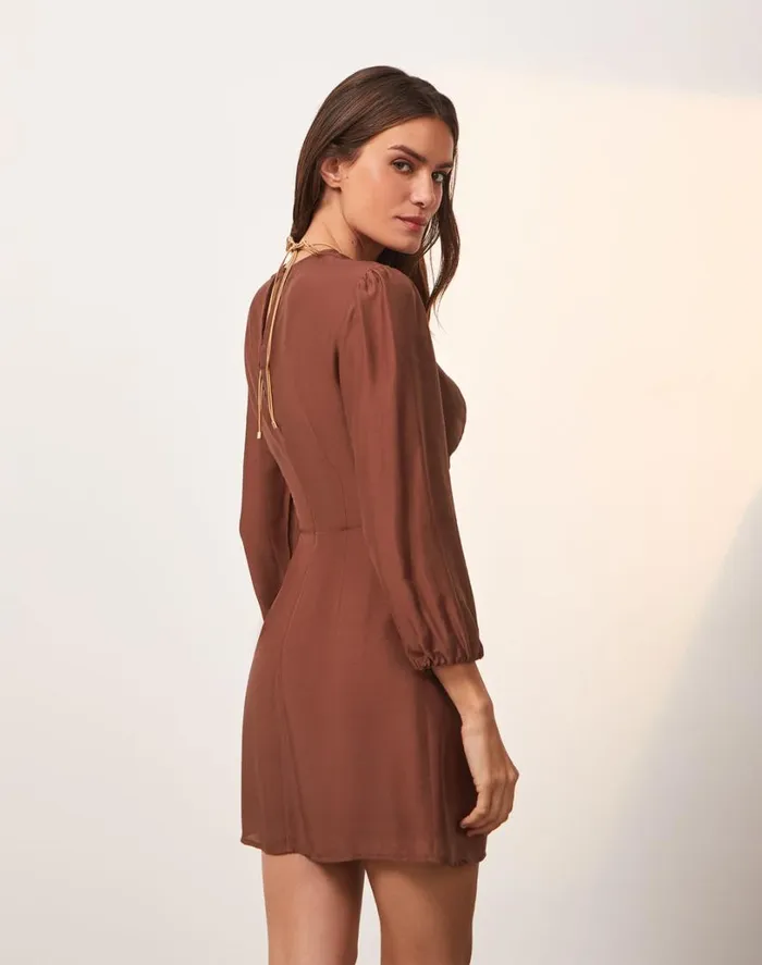 Dresses Women ViX Paula Hermanny Mel Detail Short Dress 8211 Nutshell