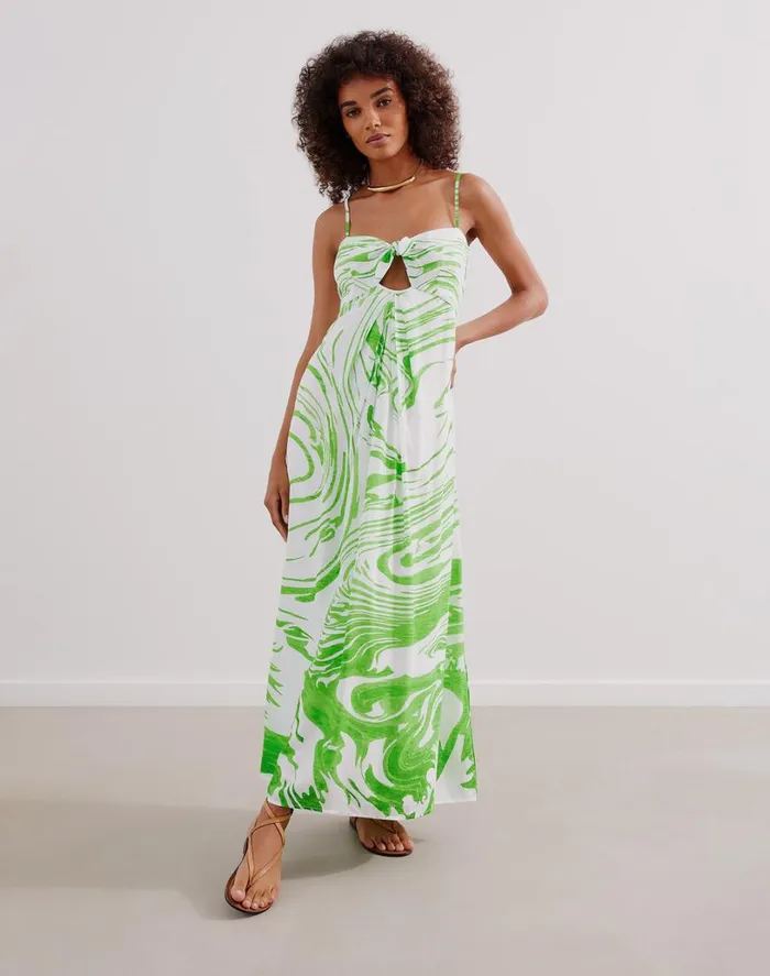Dresses Women ViX Paula Hermanny Misty Long Dress 8211 Vertigo