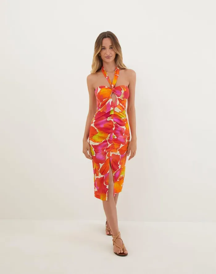 Dresses Women ViX Paula Hermanny Naori Midi Dress 8211 Gal
