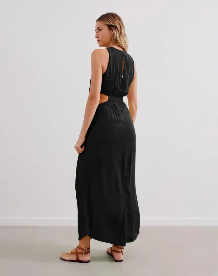 Dresses Women ViX Paula Hermanny Nayara Detail Long Dress 8211 Black