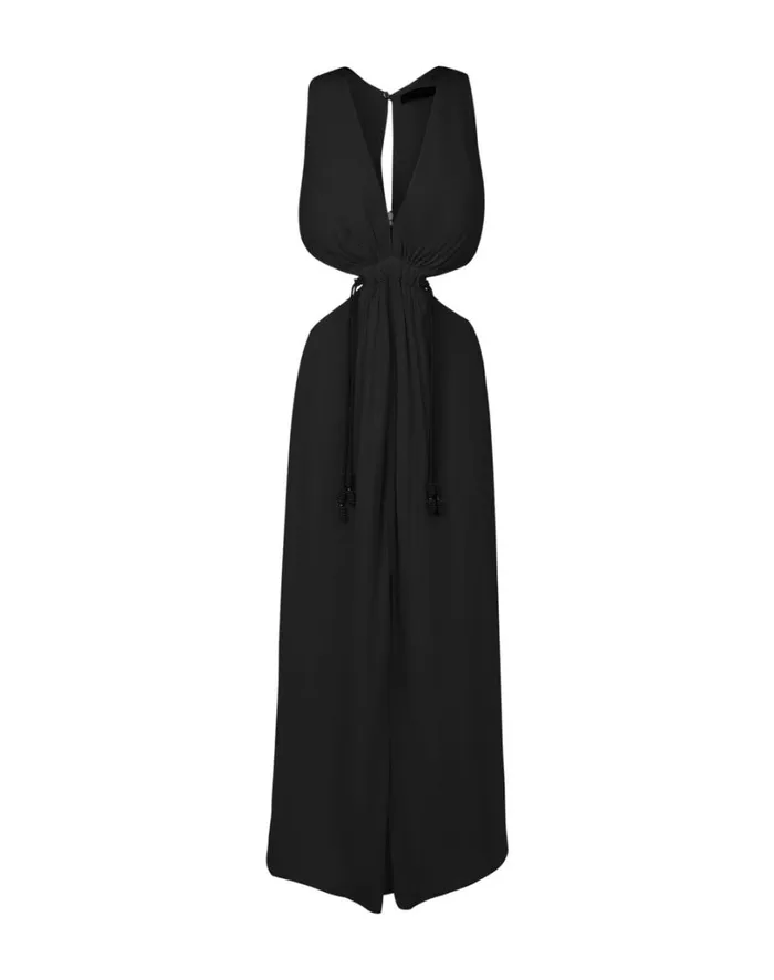Dresses Women ViX Paula Hermanny Nayara Detail Long Dress 8211 Black