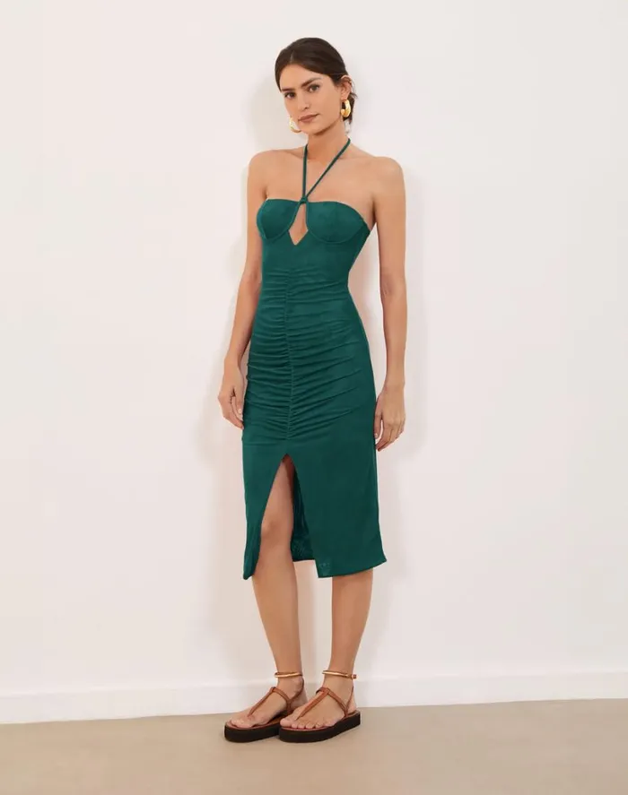 Dresses Women ViX Paula Hermanny Nika Midi Dress 8211 Jasper