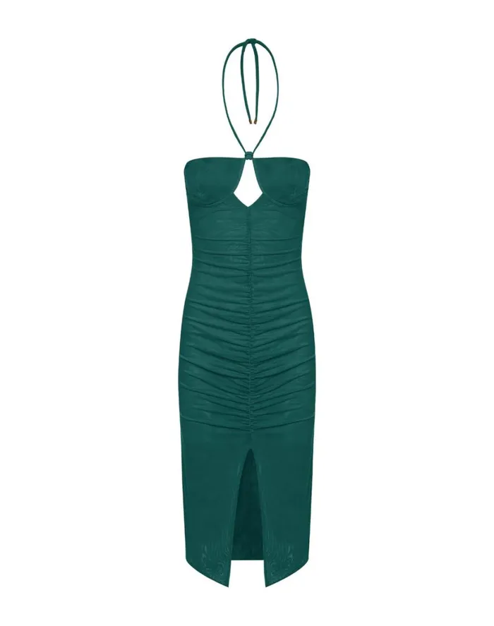 Dresses Women ViX Paula Hermanny Nika Midi Dress 8211 Jasper