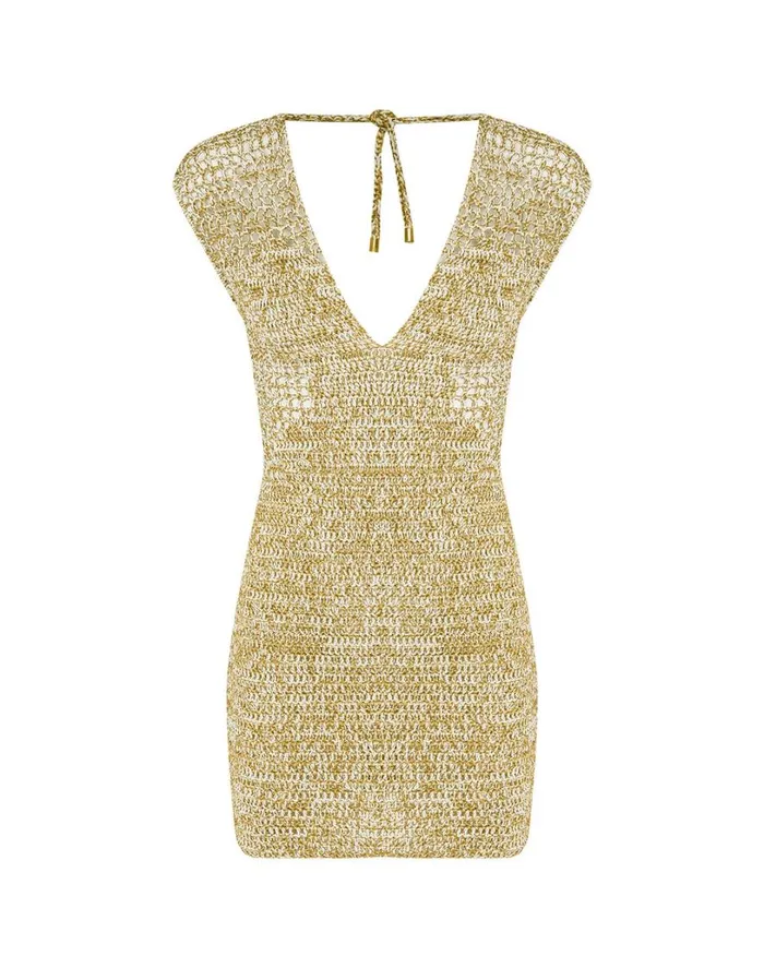 Dresses Women ViX Paula Hermanny Noah Short Dress 8211 Off White