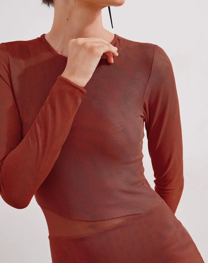 Dresses Women ViX Paula Hermanny Nora Long Dress 8211 Brick
