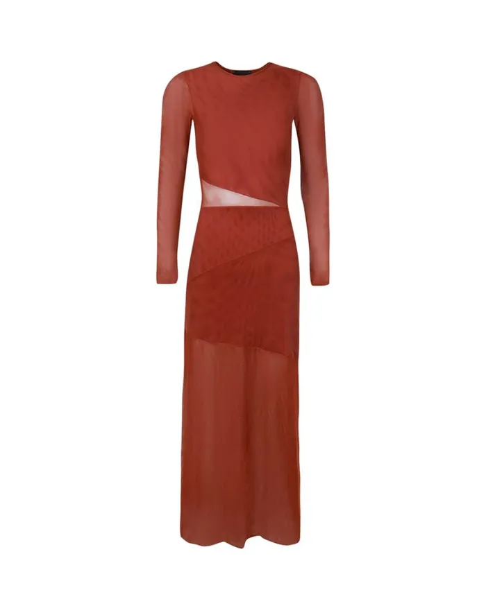 Dresses Women ViX Paula Hermanny Nora Long Dress 8211 Brick