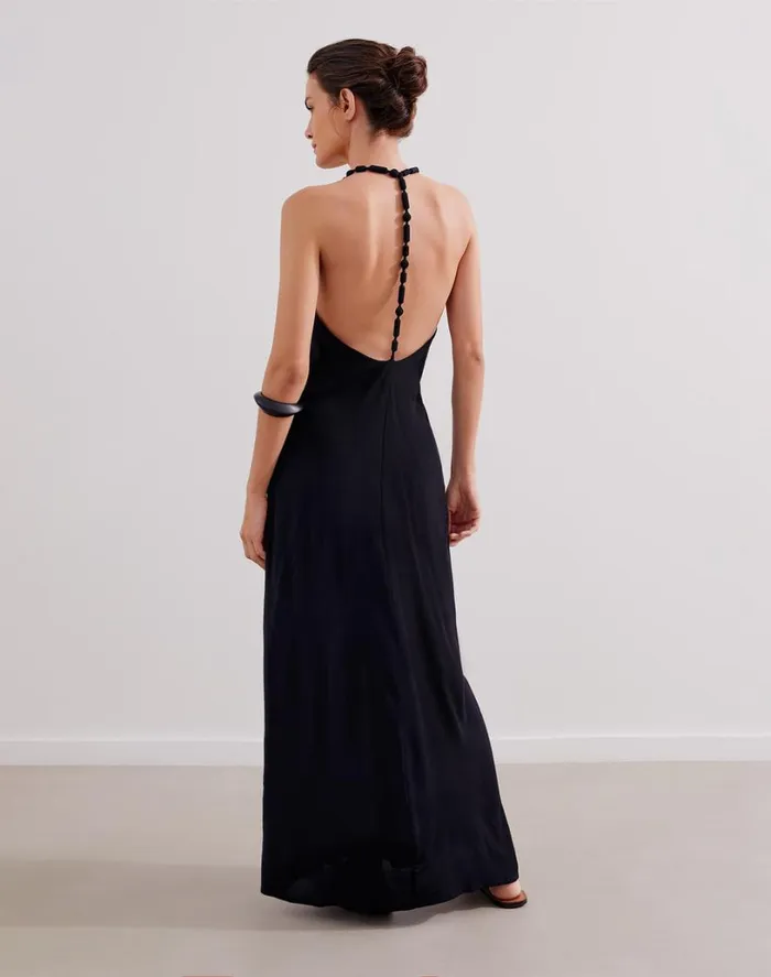 Dresses Women ViX Paula Hermanny Remi Detail Long Dress 8211 Black