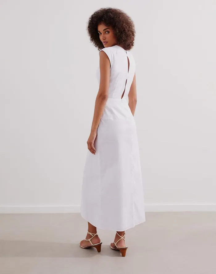 Dresses Women ViX Paula Hermanny Saori Detail Midi Dress 8211 Off White