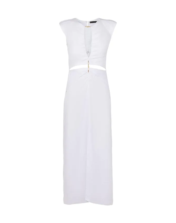 Dresses Women ViX Paula Hermanny Saori Detail Midi Dress 8211 Off White