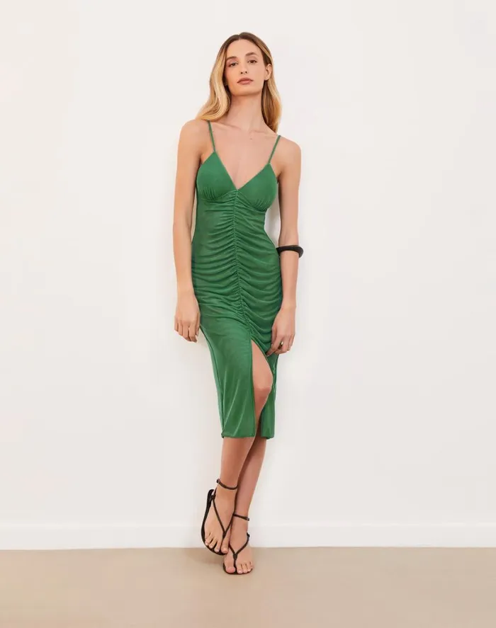 Dresses Women ViX Paula Hermanny Sheer Diana Midi Dress 8211 Aspen