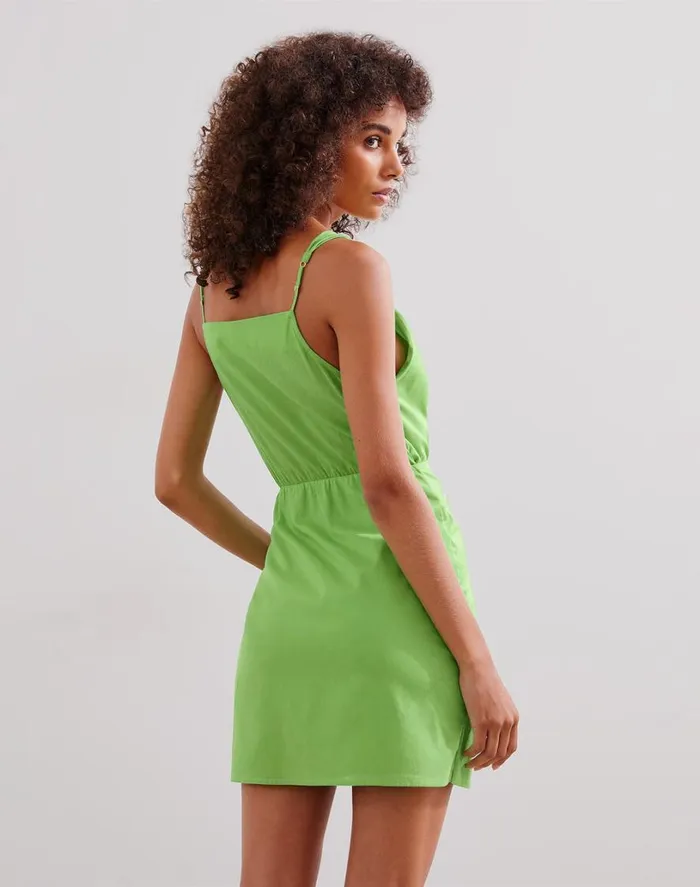 Dresses Women ViX Paula Hermanny Shiso Short Dress 8211 Acid Green