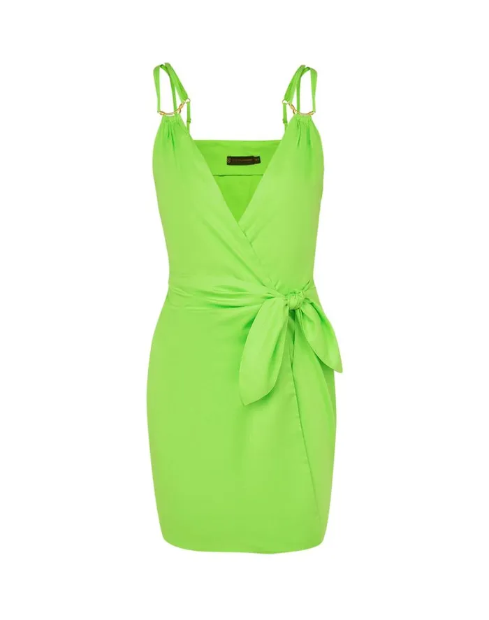 Dresses Women ViX Paula Hermanny Shiso Short Dress 8211 Acid Green
