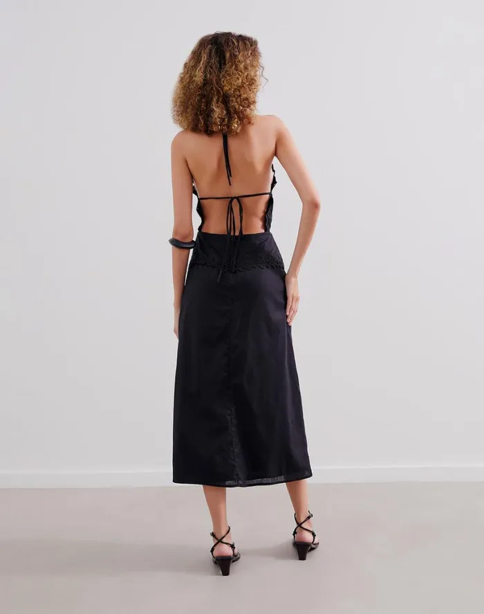 Dresses Women ViX Paula Hermanny Tara Midi Dress 8211 Black