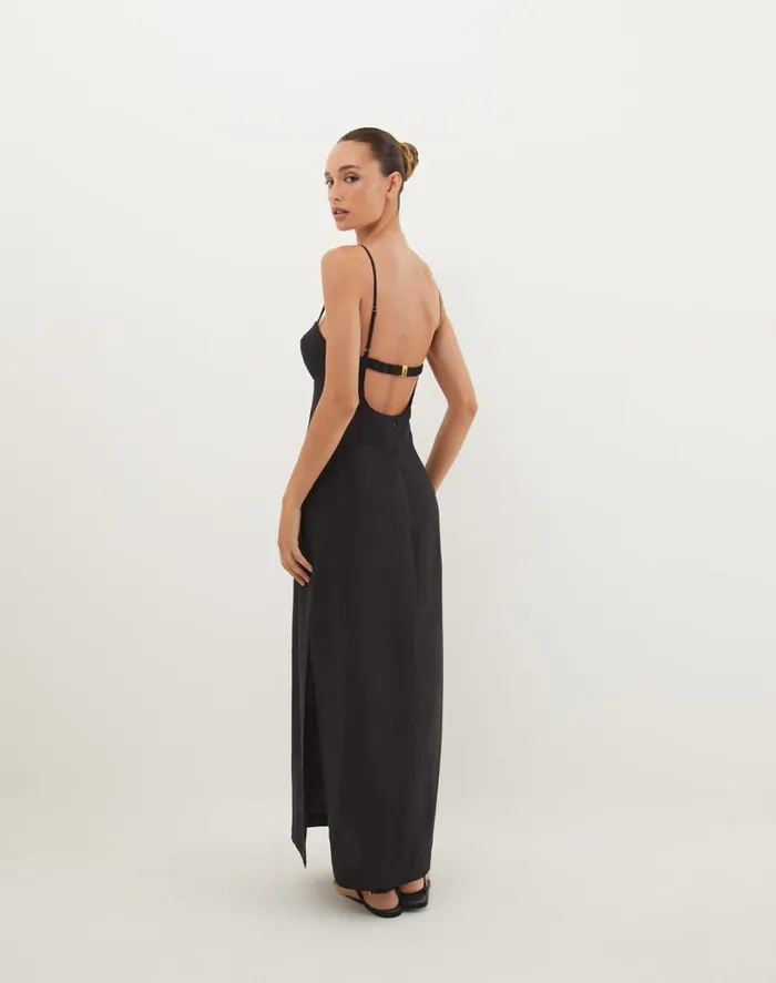 Dresses Women ViX Paula Hermanny Tats Midi Dress 8211 Black