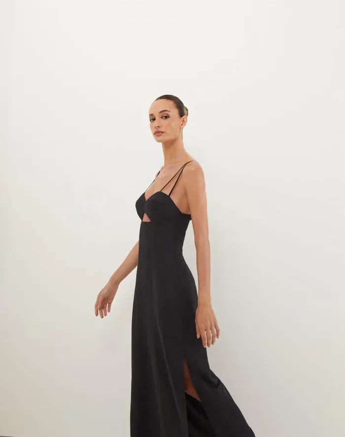 Dresses Women ViX Paula Hermanny Tats Midi Dress 8211 Black