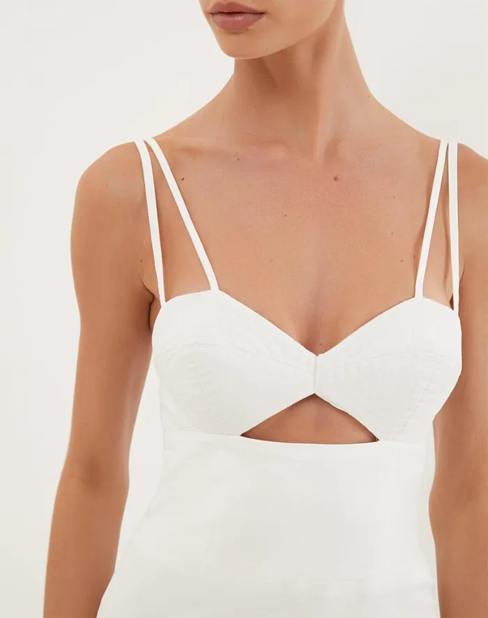 Dresses Women ViX Paula Hermanny Tats Short Dress 8211 Off White