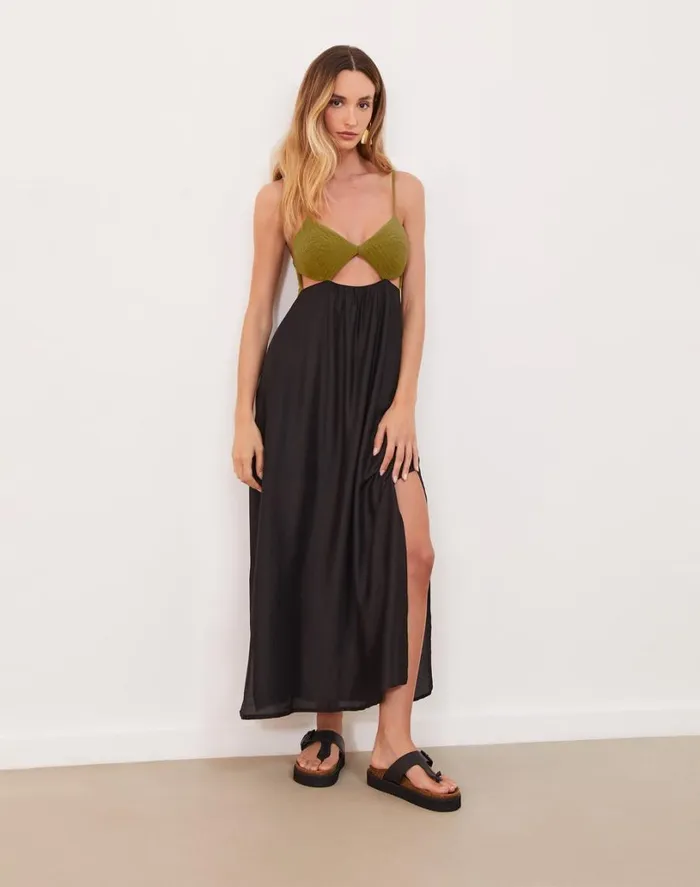 Dresses Women ViX Paula Hermanny Yana Long Dress 8211 Black