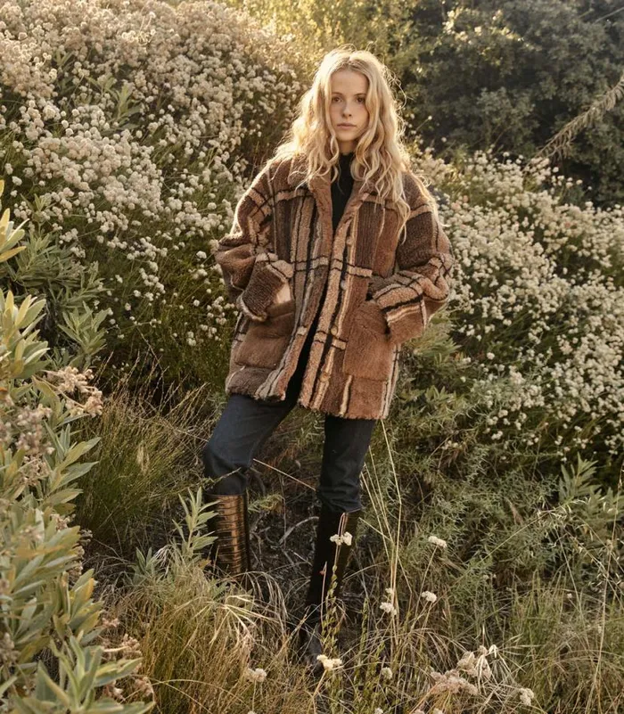 EASTON COAT Charcoal Sierra Plaid Shop DEN Jackets and Coats