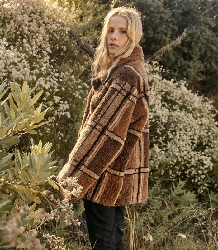 EASTON COAT Charcoal Sierra Plaid Shop DEN Jackets and Coats