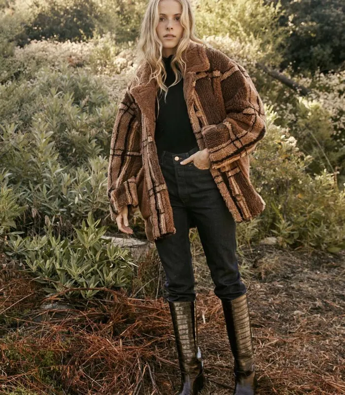 EASTON COAT Charcoal Sierra Plaid Shop DEN Jackets and Coats