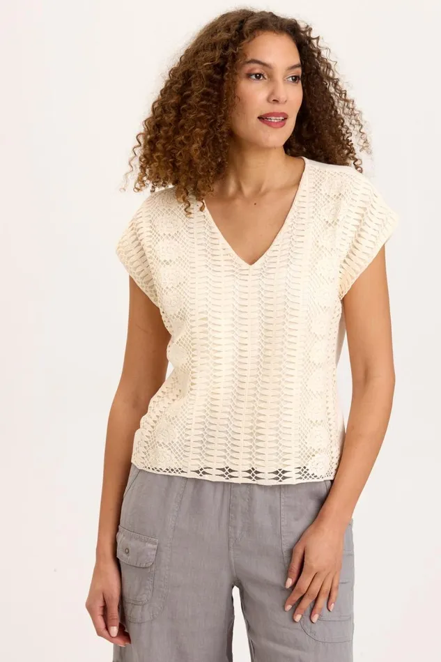 Eaves Top Muted Primrose Clothing XCVI ShirtsBlouses