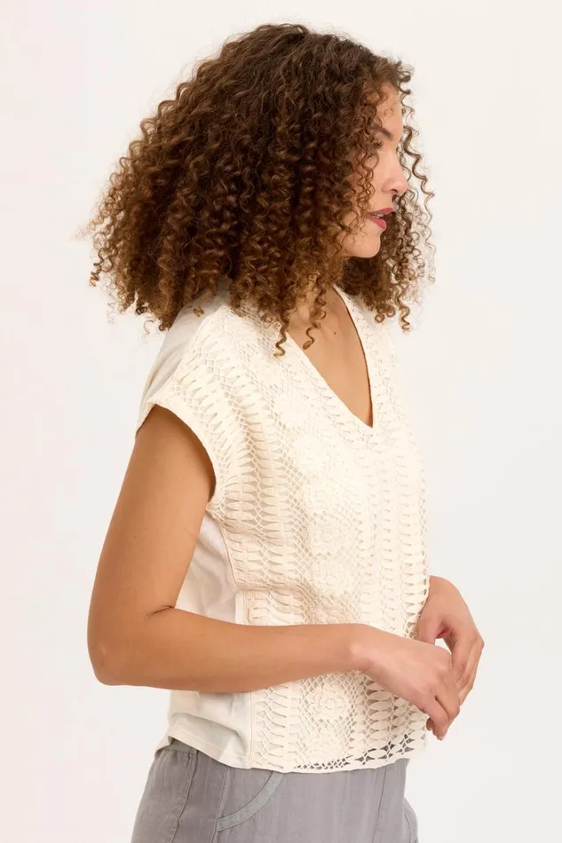 Eaves Top Muted Primrose Clothing XCVI ShirtsBlouses