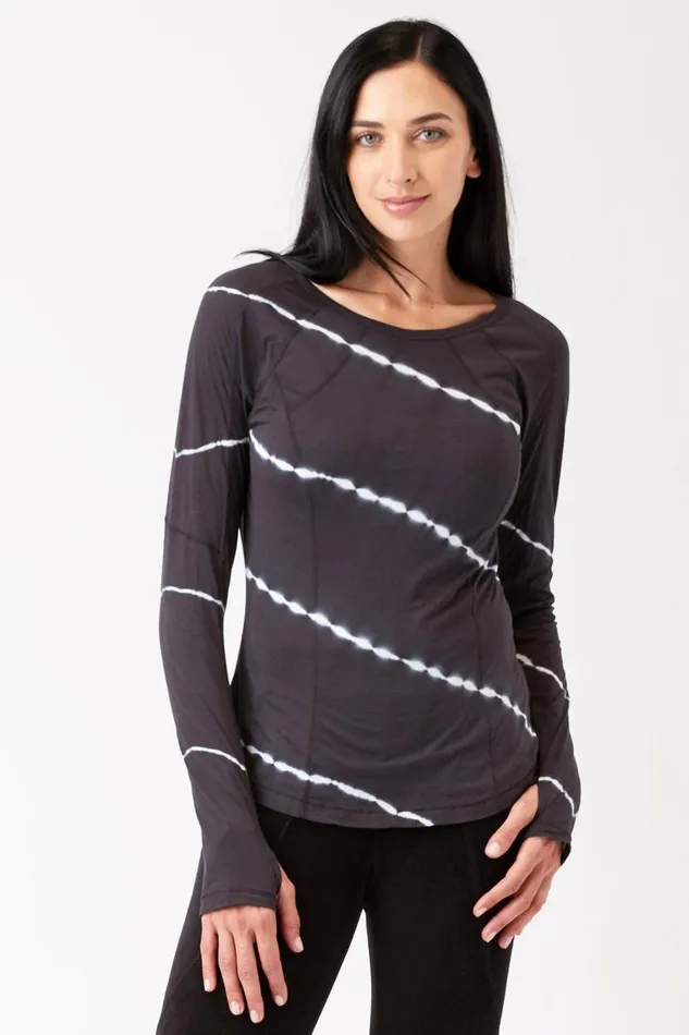 Edan Long Sleeve Sequence Wash Obsidian Clothing XCVI ShirtsBlouses