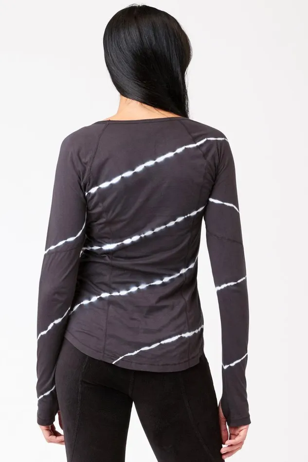 Edan Long Sleeve Sequence Wash Obsidian Clothing XCVI ShirtsBlouses