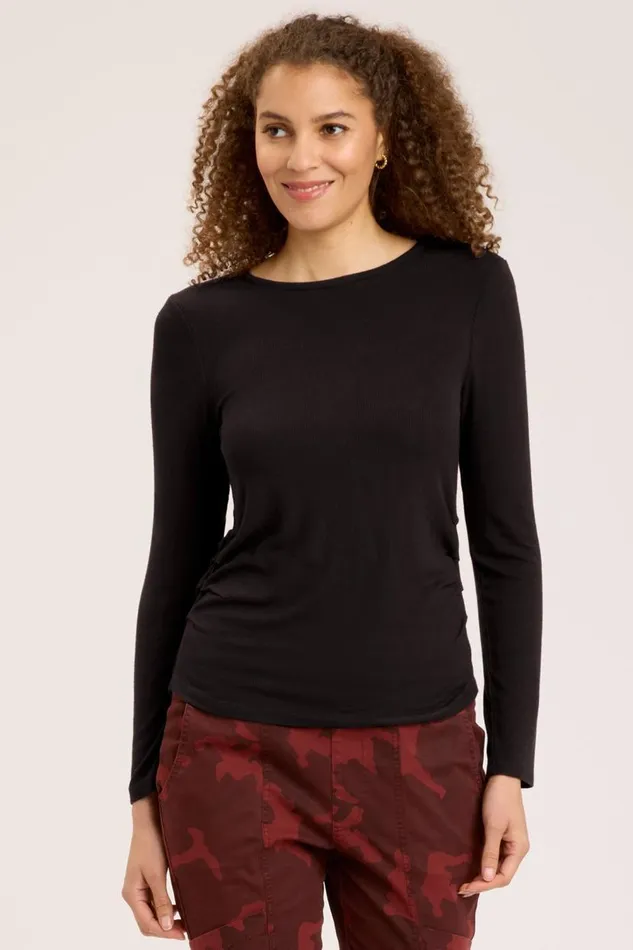 Edie Long Sleeve Black Clothing XCVI ShirtsBlouses
