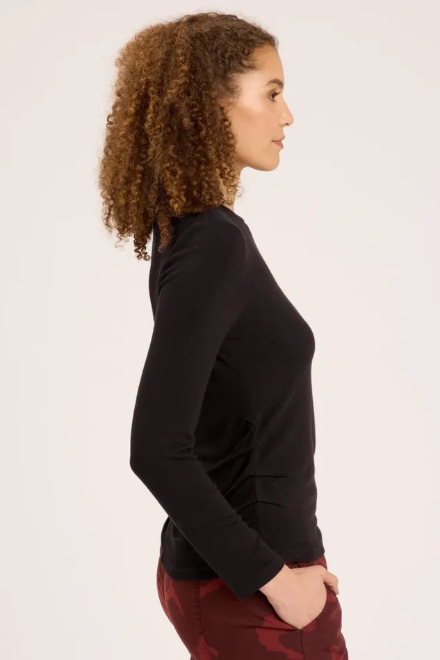 Edie Long Sleeve Black Clothing XCVI ShirtsBlouses