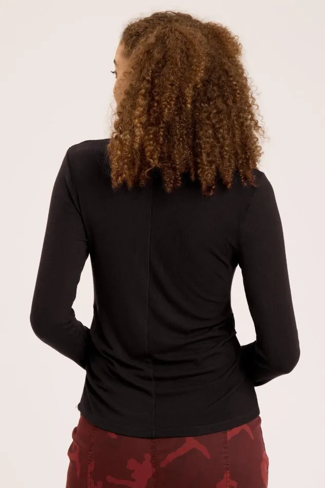 Edie Long Sleeve Black Clothing XCVI ShirtsBlouses