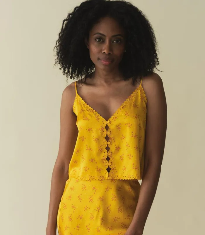 ELISE TOP Goldenrod Hillside Heather Shop DEN Tops