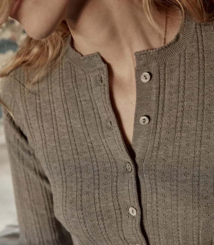 ELLIS HENLEY Heathered Grey Shop DEN Knitwear