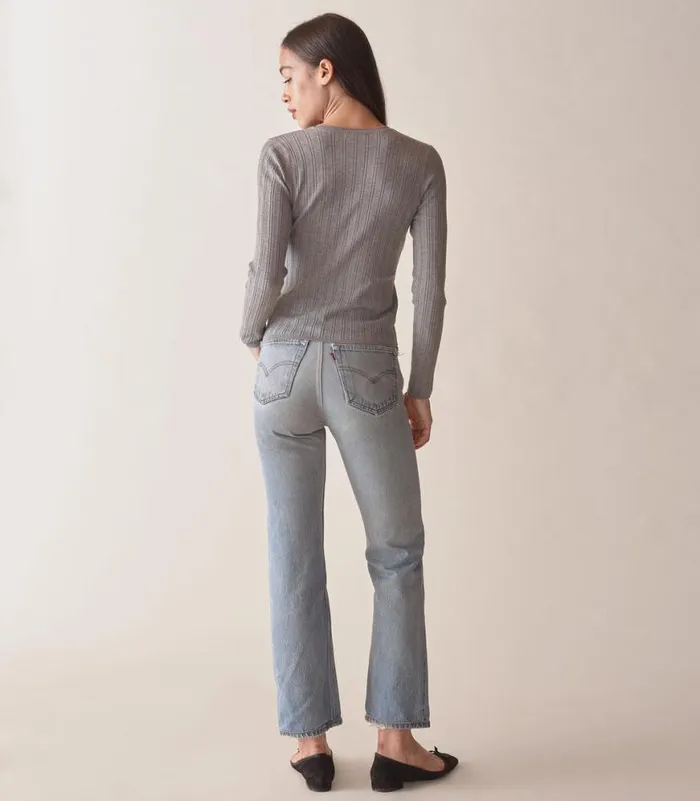 ELLIS HENLEY Heathered Grey Shop DEN Knitwear