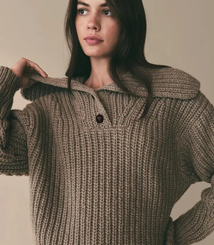 ELY HENLEY Tawny Birch Shop DEN Knitwear
