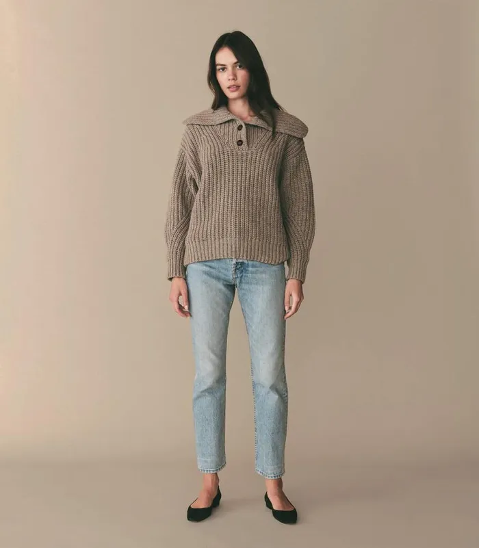 ELY HENLEY Tawny Birch Shop DEN Knitwear