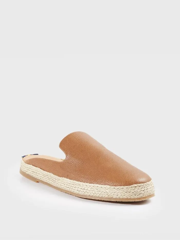 Espadrilles Mens Paul Stuart Miami Leather Espadrille Slide Cognac Espadrilles Mens Paul Stuart Miami Leather Espadrille Slide Cognac