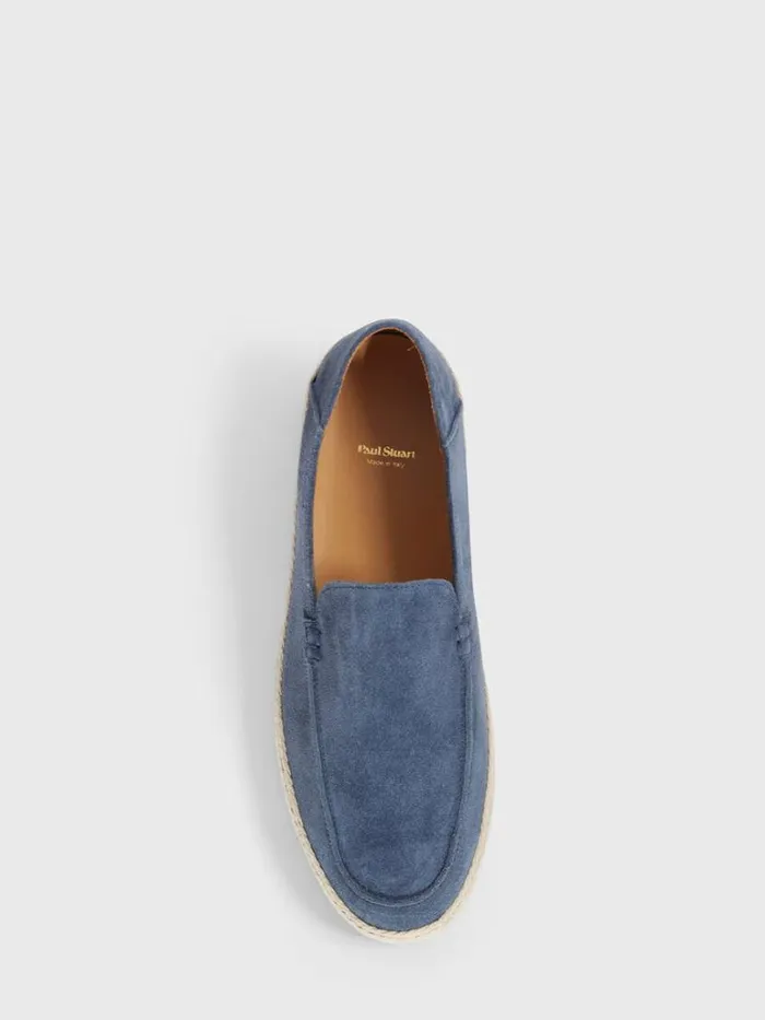 Espadrilles Mens Paul Stuart St Croix Suede Espadrille Black