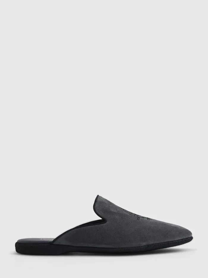 Evening Mens Paul Stuart Hamilton Suede SlipOn Black Evening Mens Paul Stuart Hamilton Suede SlipOn Black