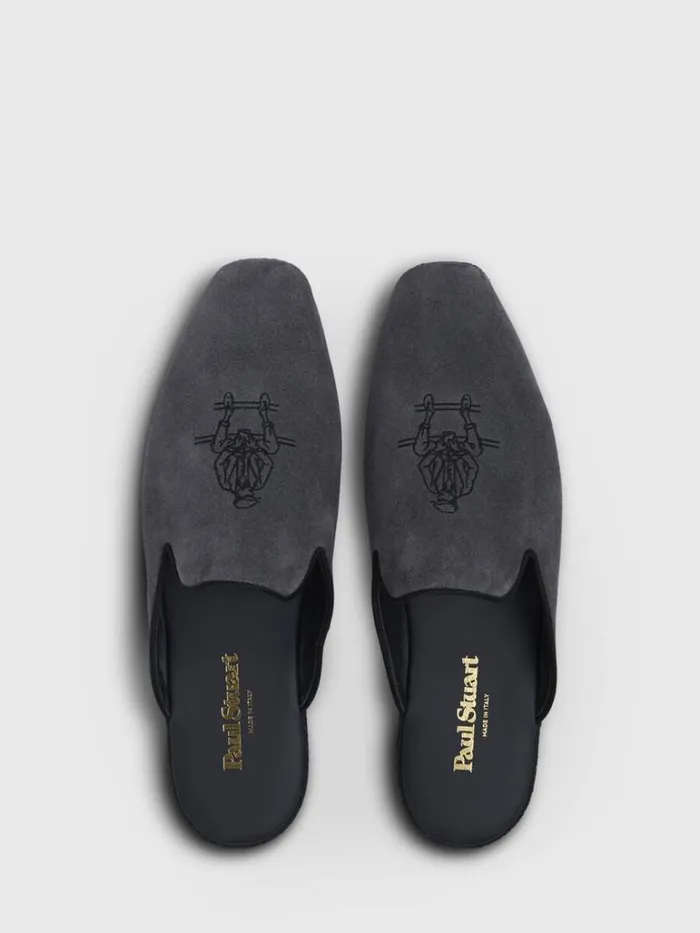 Evening Mens Paul Stuart Hamilton Suede SlipOn Black Evening Mens Paul Stuart Hamilton Suede SlipOn Black
