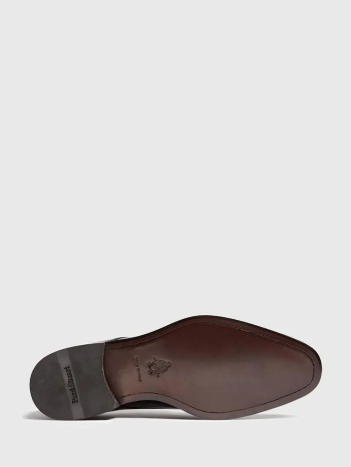 Evening Mens Paul Stuart Hancock Plain Toe Blucher Black Evening Mens Paul Stuart Hancock Plain Toe Blucher Black