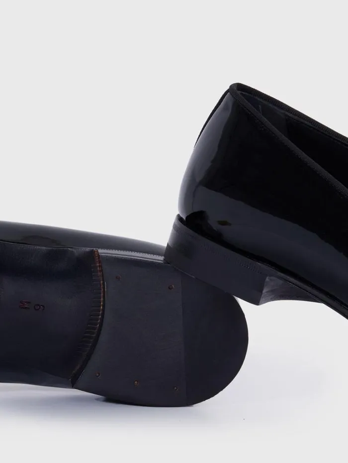 Evening Mens Paul Stuart Horatio Patent Leather Formal Bit Loafer Black