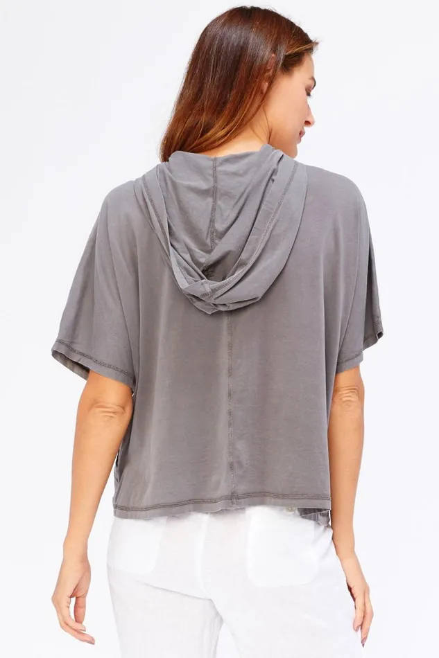 Everly Top Grey Mist Pigment Clothing XCVI ShirtsBlouses