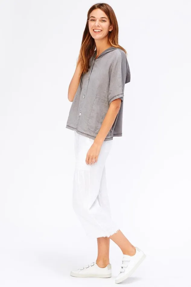 Everly Top Grey Mist Pigment Clothing XCVI ShirtsBlouses