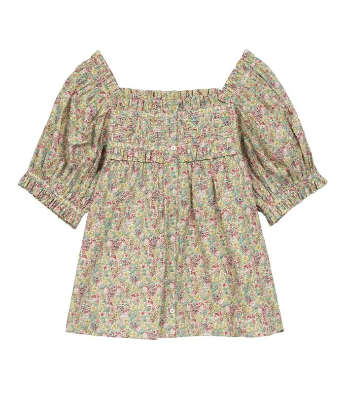 FARLEY TOP Chrysanthemum Sky Floral Shop DEN Tops