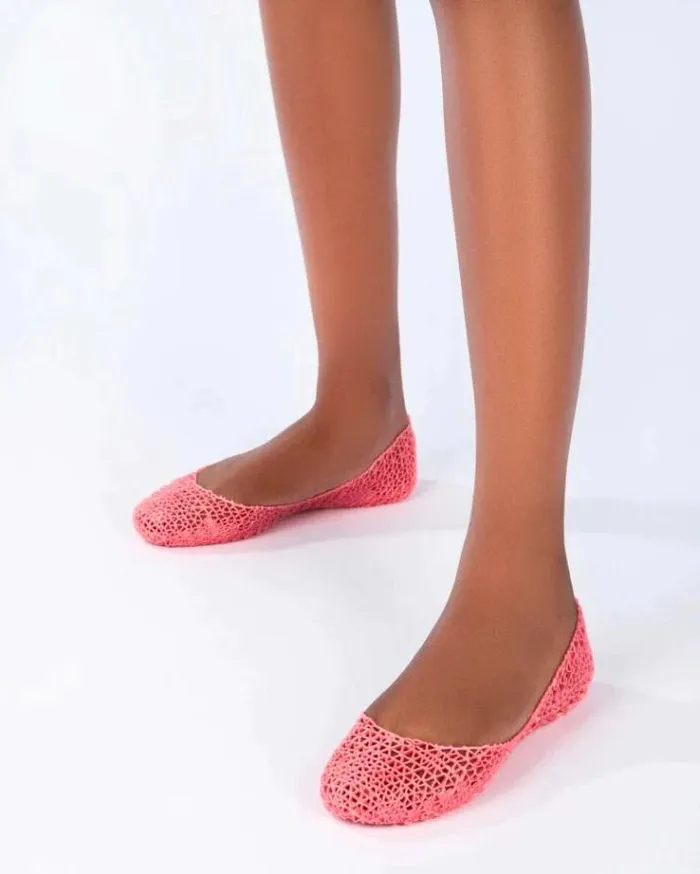 Flats Women Melissa Campana Metallic Pink