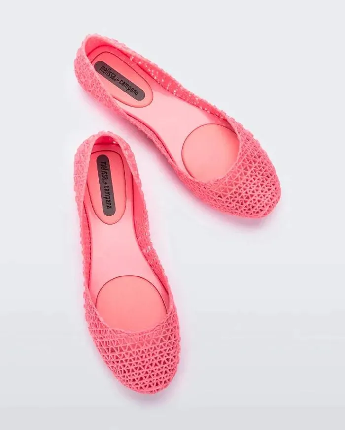 Flats Women Melissa Campana Metallic Pink